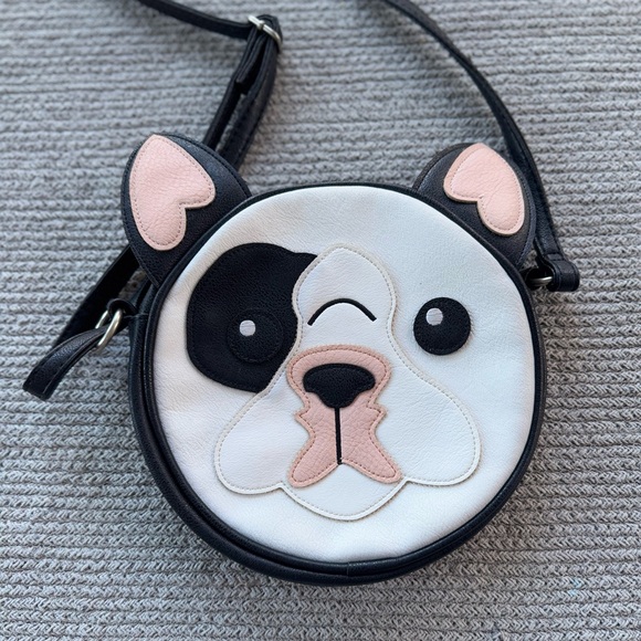 Vintage Handbags - French Bulldog Purse Bag with Heart Ears No Brand Coquette Girl